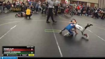 44 lbs Round 4 - Ryder Clay, Anchor Bay Wc vs Xander Schroeder, Michigan Grappler RTC