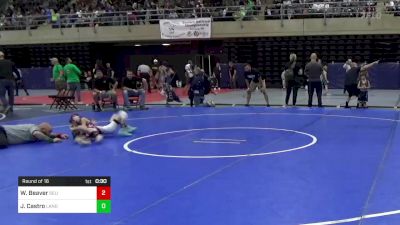 62 lbs Round Of 16 - Wyatt Beaver, Selinsgrove, PA vs Jacob Castro, Landisville, NJ