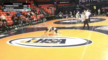 2A 120 lbs Champ. Round 1 - Harrison Brown, Oak Park (Fenwick) vs Nate Ortiz, New Lenox (Providence Catholic)