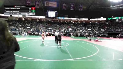 98 lbs Champ. Round 2 - Breanna Devine, CNY2 vs Laiken Warner, CGJ2