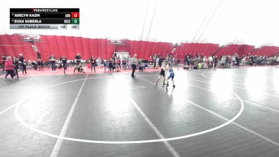 10U True Beginner - 58.6-62.6 Champ. Round 1 - Adelyn Kazik, Askren Wrestling Academy vs Evan Suberla, Wisconsin