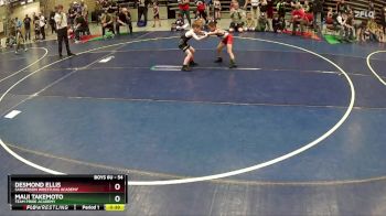 54 lbs Quarterfinal - Maui Takemoto, Team Pride Academy vs Desmond Ellis, Sanderson Wrestling Academy