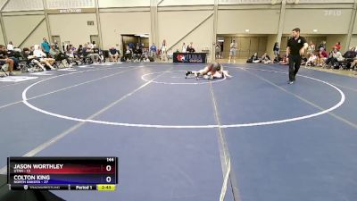 144 lbs Round 2 (8 Team) - Jason Worthley, Utah vs Colton King, North Dakota