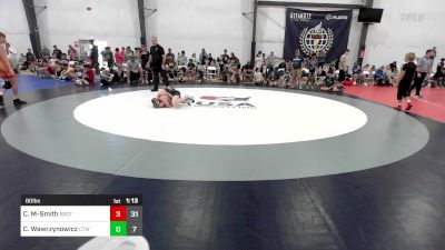 80 lbs Rr Rnd 5 - Chase Miller-Smith, Brothers Of WOW vs Chael Wawrzynowicz, CT Whale K-8