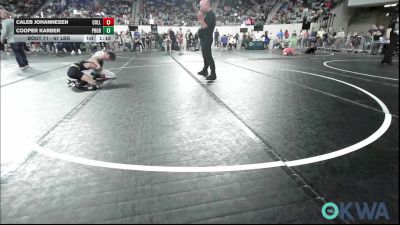 67 lbs Semifinal - Caleb Johannesen, Collinsville Cardinal Youth Wrestling vs Cooper Karber, Prodigy NDT