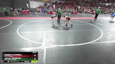 95 lbs Semifinal - Cassidy O`Connell, Crass Trained vs Sophia Anderson, West Salem Bangor