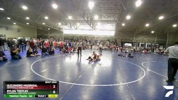 126 lbs Cons. Round 2 - Alejandro Madrigal, Grantsville Wrestling Club vs Rylon Teeples, Sanderson Wrestling Academy