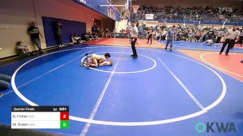 60 lbs Quarterfinal - Beau Fisher, Salina Wrestling Club vs Willa Green, HURRICANE WRESTLING ACADEMY