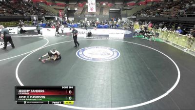 71 lbs Cons. Round 4 - Justus Davidson, Legion Wrestling Club vs Jeremy Sanders, California