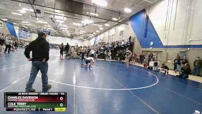 125 lbs Cons. Round 3 - Cole Terry, Northside Wrestling Club vs Charles Davidson, Cougars Wrestling Club