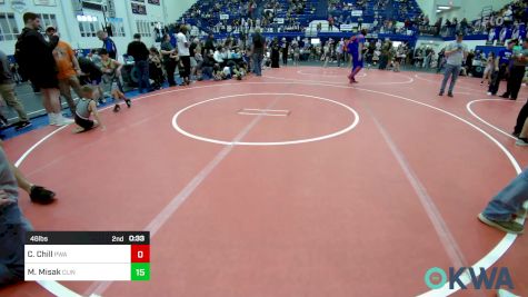 46 lbs Round Of 32 - Chance Chill, Perry Wrestling Academy vs Mark Misak, Clinton Youth Wrestling