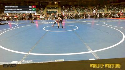 70 lbs Semifinal - Brodey Green, Thoroughbred Wrestling Academy vs Talmadge Dawkins, Roundtree Wrestling Academy