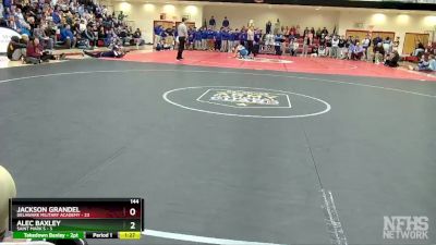 144 lbs Finals (8 Team) - Alec Baxley, Saint Mark`s vs Jackson Grandel, Delaware Military Academy