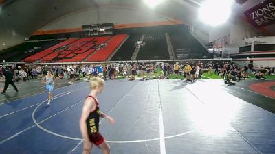 100 lbs 1st Place Match - Kanin Kumfer, Alaska vs Keian Linnell, Utah