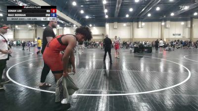 120 lbs Consi Of 8 #1 - Jonah Lee, Okaloosa Wrestling Academy vs Max Berman, Spartan RTC @LHP