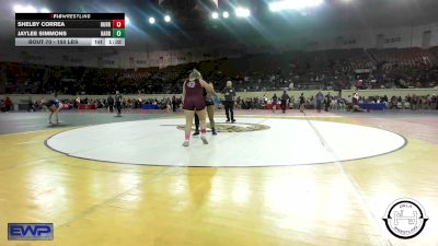 150 lbs Quarterfinal - Shelby Correa, Hurricane Wrestling Academy vs Jaylee Simmons, Harrah