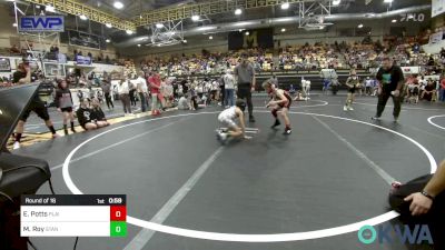 58 lbs Round Of 16 - Eli Potts, Plainview Youth Wrestling Club vs Maxwell Roy, Standfast OKC