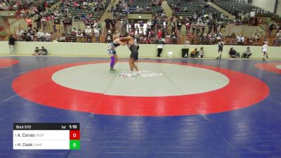 150 lbs Quarterfinal - Adrian Canas, Georgia vs Hunter Cook, Lumpkin County Wresting