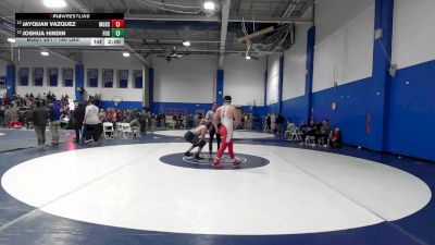 190 lbs Consi Of 8 #1 - Jayquan Vazquez, Mount Greylock vs Joshua Hindin, Foxborough