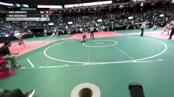 86 lbs Semifinal - Aria Zenowicz, RMW2 vs Ava Wightman, GIB3