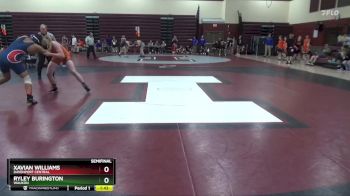 JV-15 lbs Semifinal - Ryley Burington, Waukon vs Xavian Williams, Davenport Central