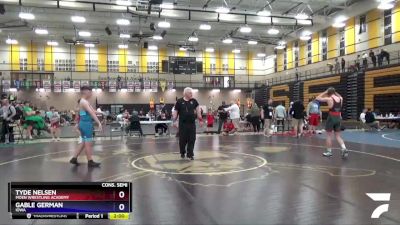 165 lbs Cons. Semi - Tyde Nelsen, Moen Wrestling Academy vs Gable German, Iowa