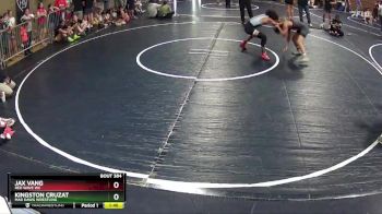 108 lbs Quarterfinal - Kingston Cruzat, Mad Dawg Wrestling vs Jax Vang, RED WAVE WC