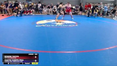 285 lbs Cons. Round 2 - Rowdie Tafoya, Mat Rats Rebooted vs Martin Huerta Pina, Auburn Area Wrestling Club