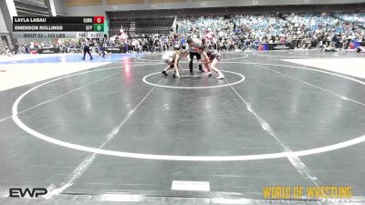 102 lbs Quarterfinal - Layla Labau, EGWA vs Emerson Rollings, Tulsa Blue T Panthers