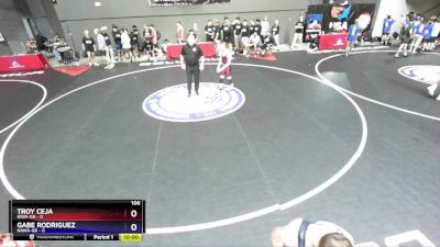 106 lbs Round 2 (16 Team) - Christian Raya, IEWA-GR vs Brice Bearchum, NAWA-GR