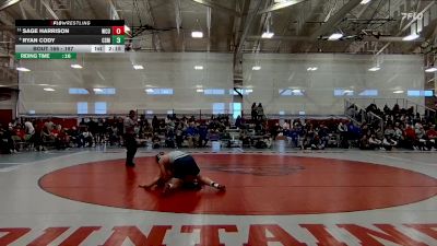 197 lbs Cons. Semi - Ryan Cody, Colorado School Of Mines vs Sage Harrison, Western Colorado