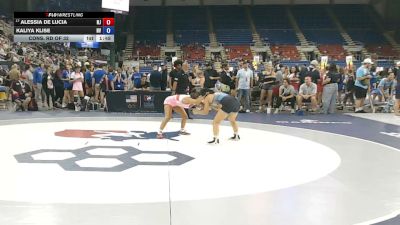 100 lbs Cons. Rd Of 32 - Alessia De Lucia, New Jersey vs Kaliya Klise, Nevada