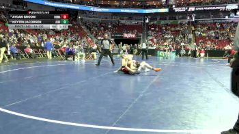 1A-132 lbs Cons. Round 5 - Keyten Jacobsen, Jesup vs Aydan Groom, North Mahaska