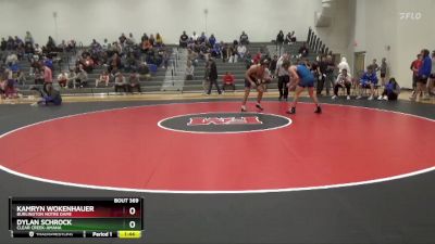 190 lbs Round 4 - Kamryn Wokenhauer, Burlington Notre Dame vs Dylan Schrock, Clear Creek-Amana