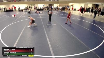 121 Championship Bracket Champ. Round 2 - Kaden Clark, Forest Lake vs Jaxon Jubinal, Park