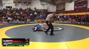 125 lbs Cons. Round 5 - Gabi Gartin, Chippewa vs P.J. Broadus, Lebanon HS