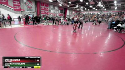 140 lbs Champ. Round 1 - Yanni Sanchez, Santa Ana vs Daenna Covarubias, Walnut