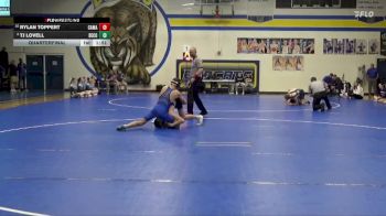 132 lbs Quarterfinal - TJ Lovell, Benton Community vs Rylan Toppert, Camanche