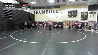 165 lbs Round Of 16 - Naim Wallace, Norwich Free Academy vs Derius Portis, Manchester