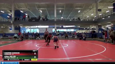 100 lbs Round 2 (8 Team) - Ezra Miller, Columbus Desales vs Cooper Dodson, Barberton