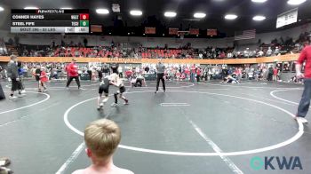 55 lbs Consolation - Conner Hayes, Weatherford Youth Wrestling vs Steel Fife, Tecumseh Youth Wrestling