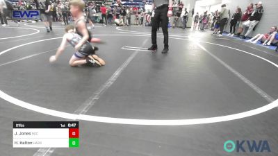 61 lbs Consi Of 4 - Jakson Jones, Norman Grappling Club vs Huxley Kelton, Harrah Little League Wrestling