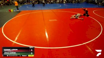 75 lbs Semis & 1st Wrestleback (8 Team) - Dominic Larson, Worthington vs Jonah Karow, Z-M (Zumbrota/Mazeppa)
