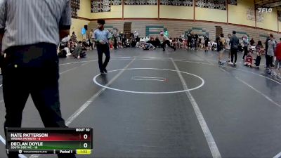 80 lbs Round 2 (10 Team) - DECLAN DOYLE, South Side WC vs Nate Patterson, Virginia Patriots