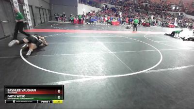 152 lbs Quarterfinal - Faith Weso, Wittenberg-Birnamwood vs Brynlee Vaughan, Wautoma