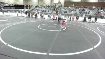 57 lbs Consi Of 8 #1 - Benito Lujan, Jackson Wink Wrestling vs Kannon Crews, Buckaroo WC