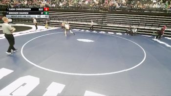 4A 113 lbs Semifinal - Cash Christensen, Murray vs Bridger Hansen, Deseret Peak