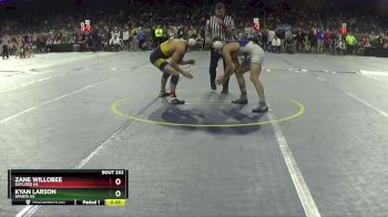 D2-157 lbs Cons. Round 2 - Zane Willobee, Gaylord HS vs Kyan Larson, Sparta HS