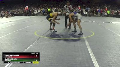 D2-157 lbs Cons. Round 2 - Zane Willobee, Gaylord HS vs Kyan Larson, Sparta HS