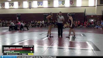 150-151 lbs 1st Place Match - Isabel Ordaz-Varisce, North Scott vs Kendra Lux, West Delaware, Manchester